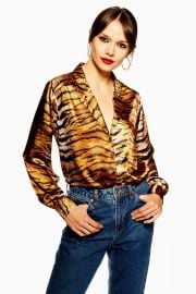 tiger print shirt at Topshop